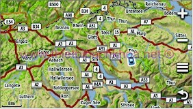 GARMIN Montana 650t - Topographic map of Europe, Switzerland