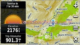 GARMIN Montana 650t - Topographic map of Europe, Zermatt